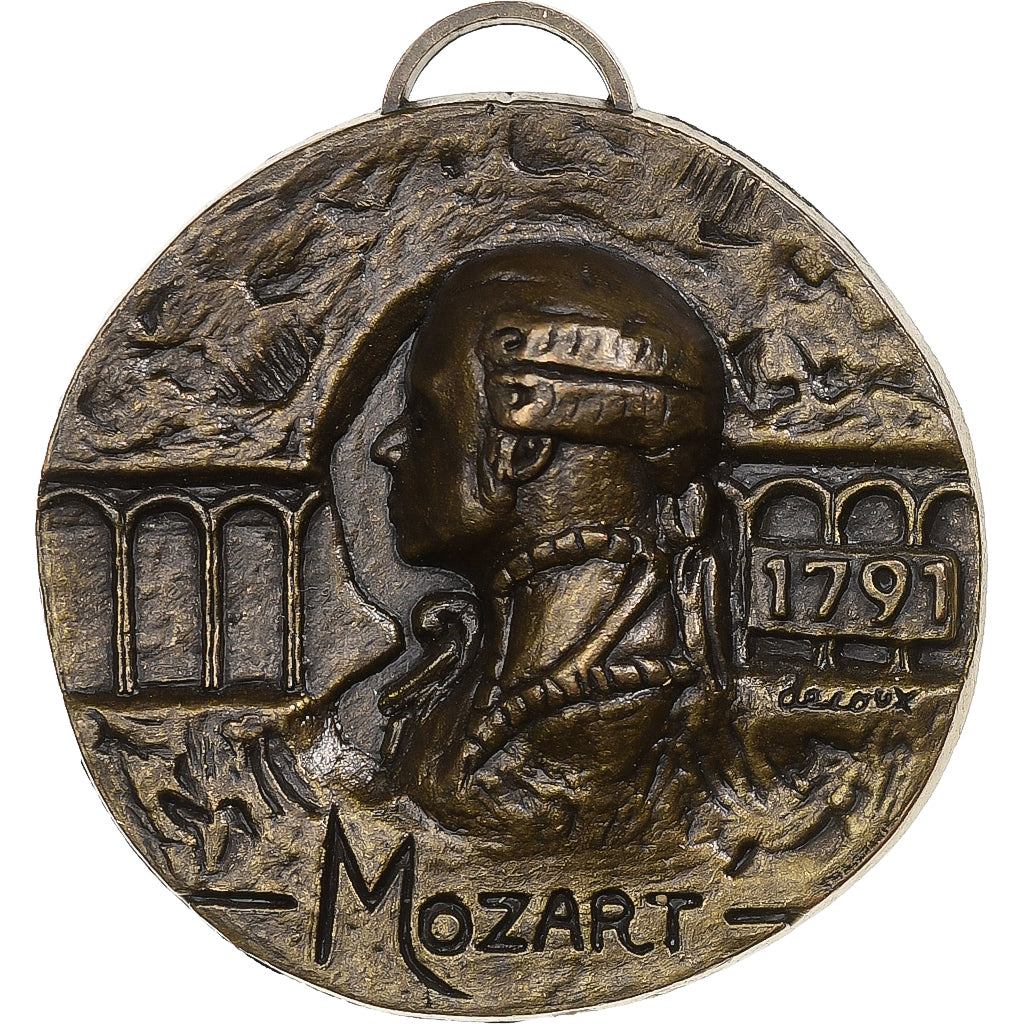 France, Médaille, Mozart, 16ème Paris-Versailles, 1991, Bronze, SUP+