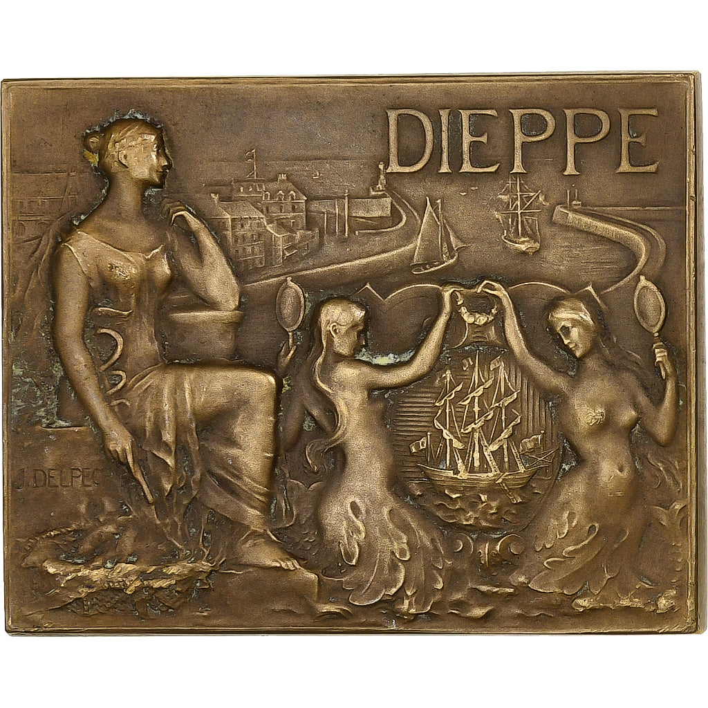 France, Médaille, Ville de Dieppe, n.d., Bronze, SUP, Delpech