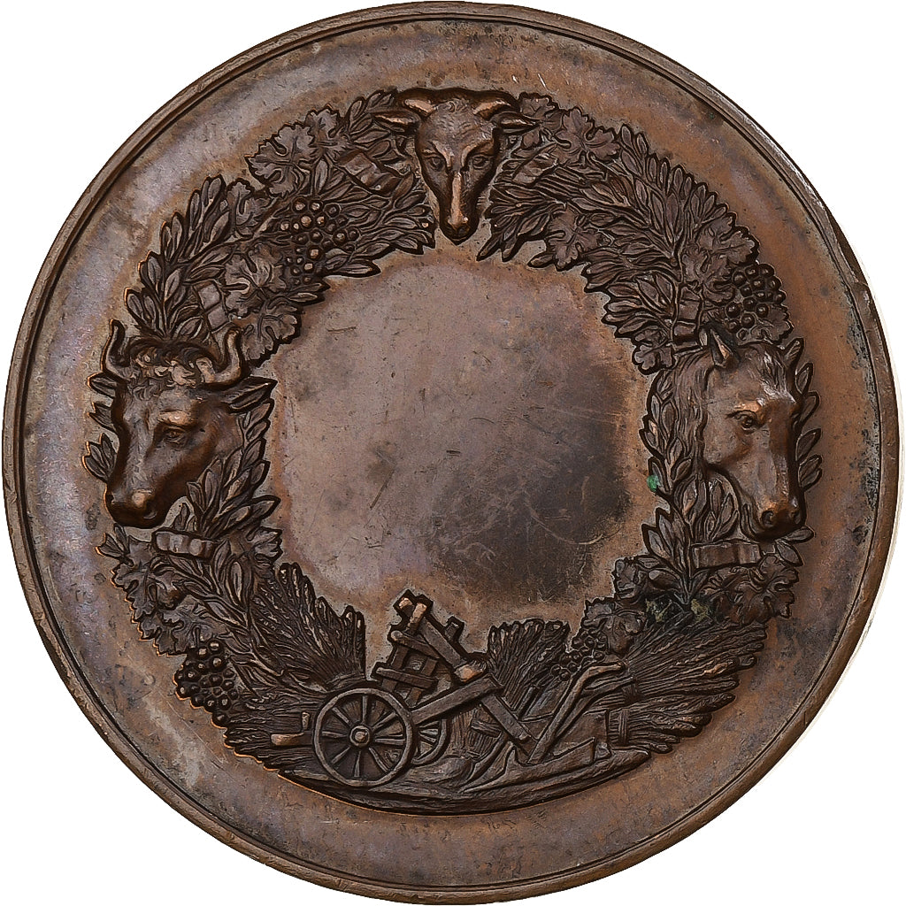 Frankreich, Medaille, Comice Agricole d'Yvetot, Seine Inférieure, n.d., Kupfer