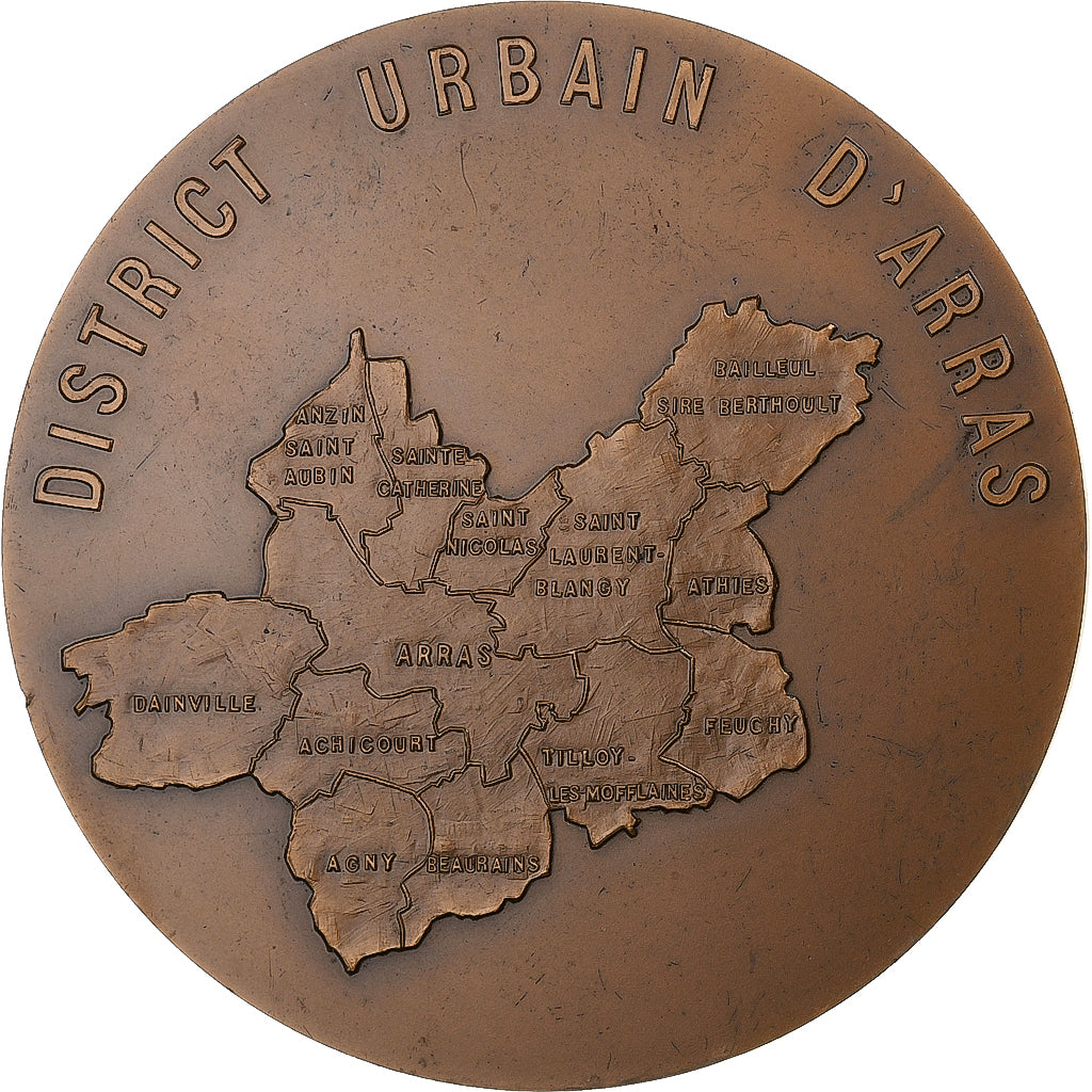 Frankreich, Medaille, District Urbain d'Arras, 1981, Bronze, VZ