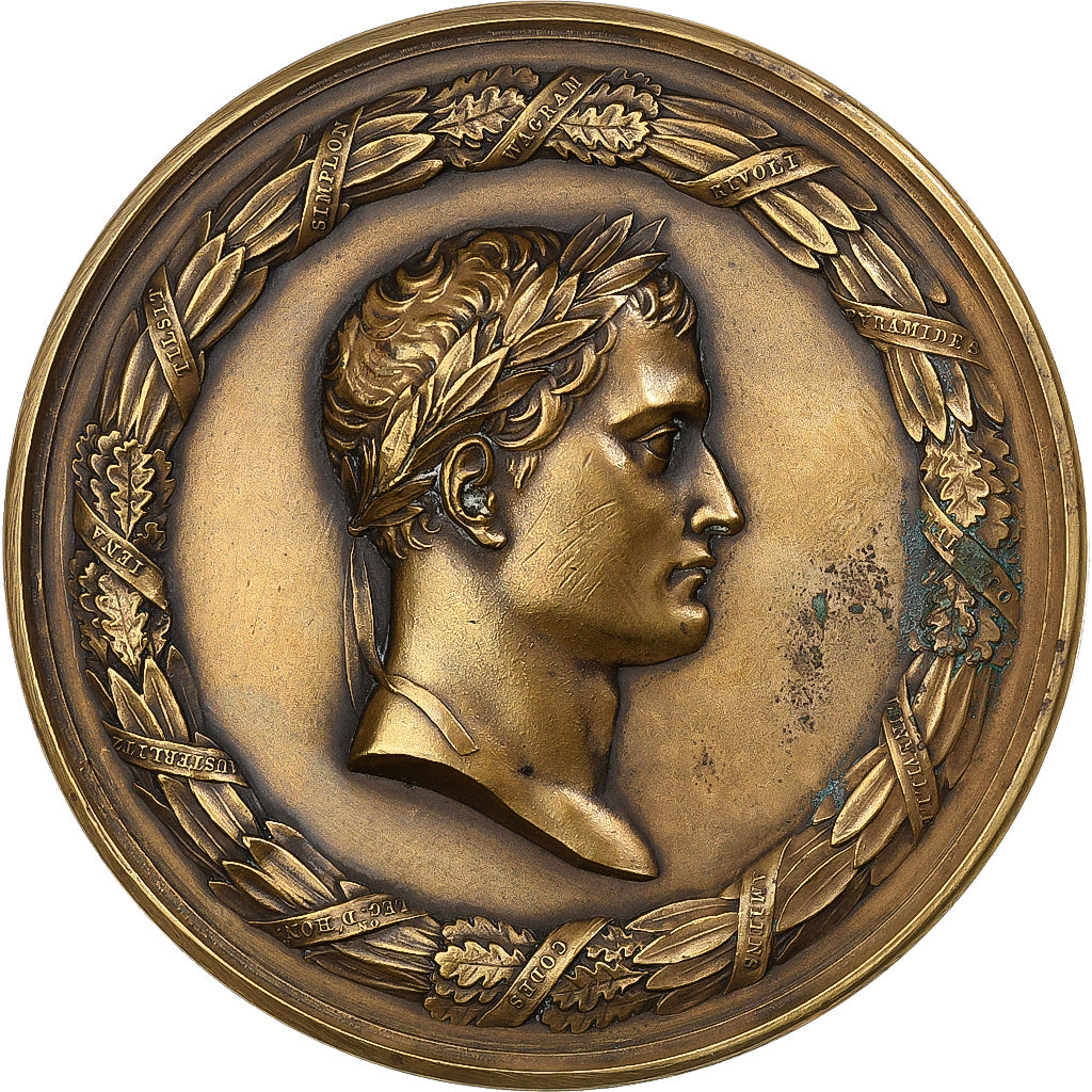 France, Medal, Louis XVIII, Mort de Napoléon Ier à Saint-Hélène, n.d.