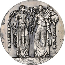 France, Medal, Chambre de Commerce de Lille, n.d., Silver, Coin, AU(55-58)