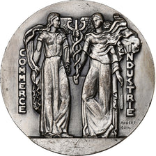 France, Medal, Chambre de Commerce de Lille, n.d., Silver, Coin, AU(55-58)