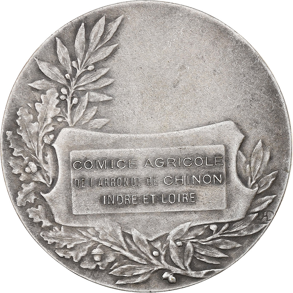 Frankreich, Medaille, Comice Agricole de Chinon, Indre-et-Loire, n.d., Silvered
