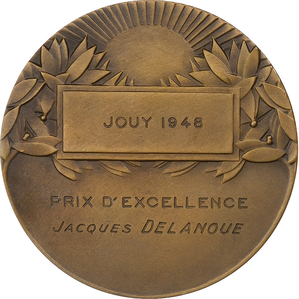 France, Médaille, Prix d'Excellence, 1948, Bronze, SUP, Fraisse