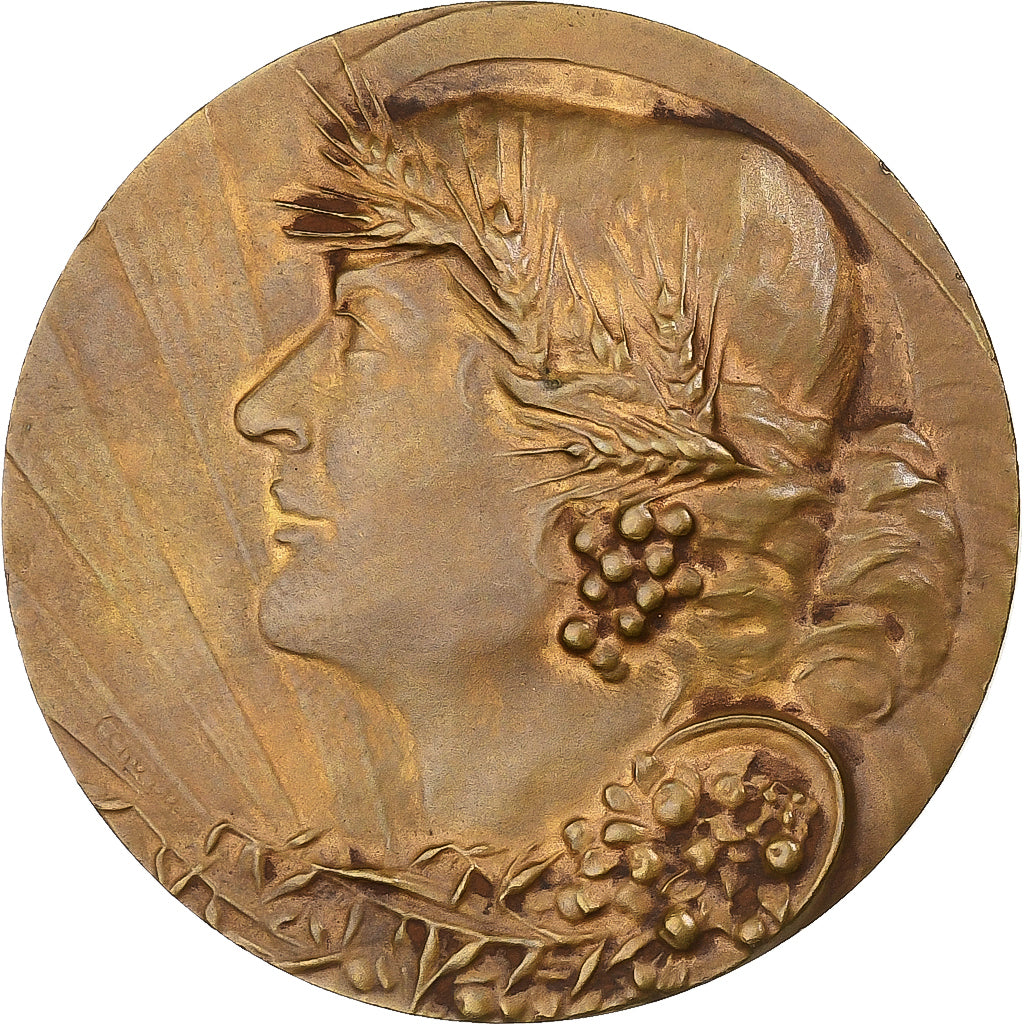 Frankrijk, Medaille, Cérès, Fontaine-le-Dun, n.d., Bronzen, Charles, PR