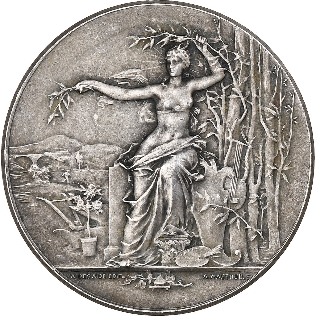 France, Medal, Société d'Agriculture d'Yvetot, 1899, Silver, Desaide