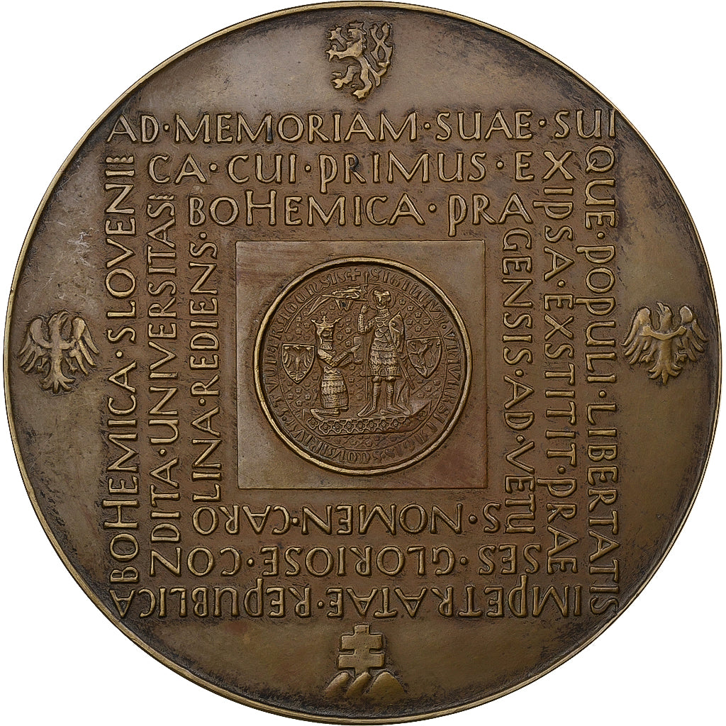 Czechoslovakia, Medal, Charles University, Foundation of Czechoslovakia, 1919