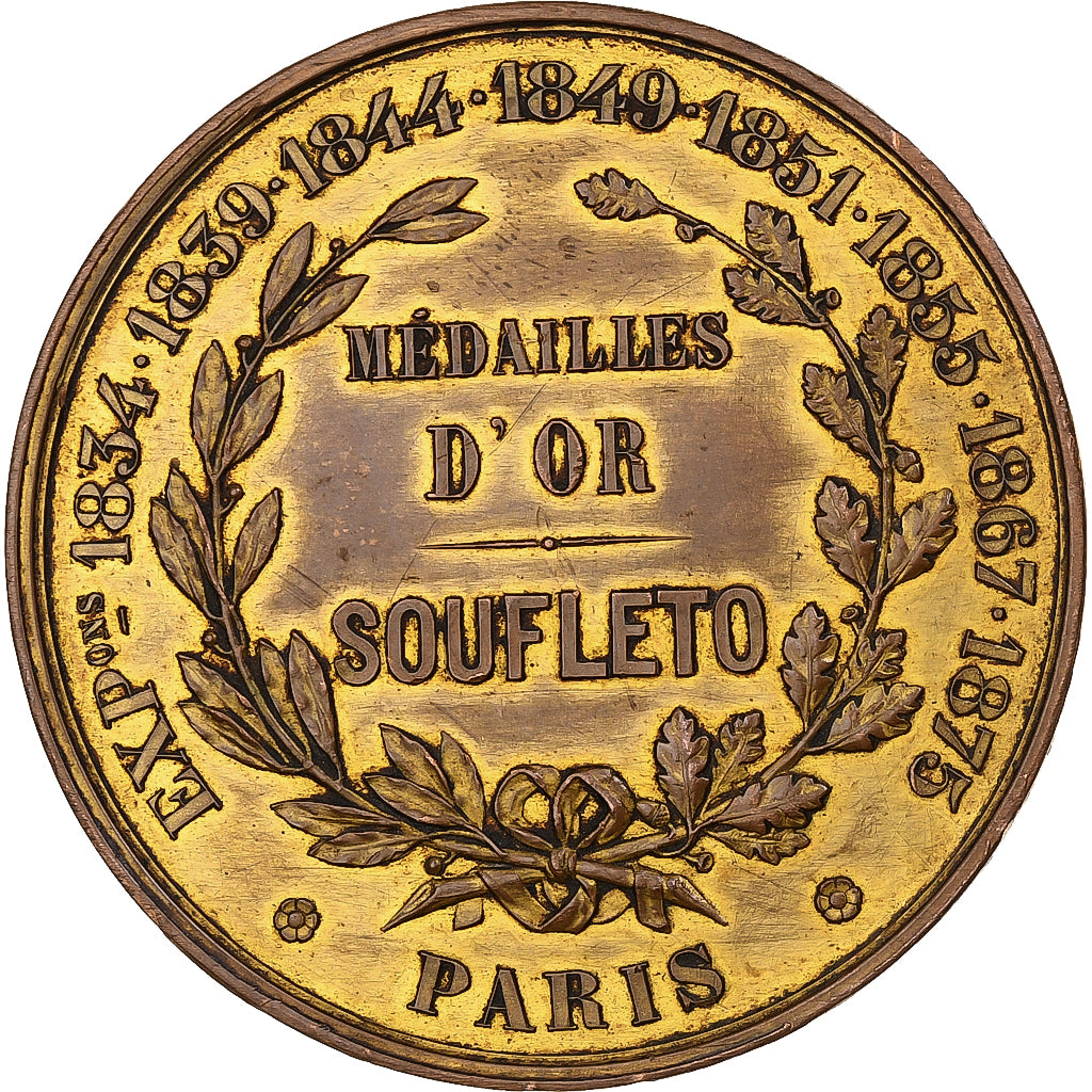 Francia, medaglia, Soufleto, n.d., Rame, BB