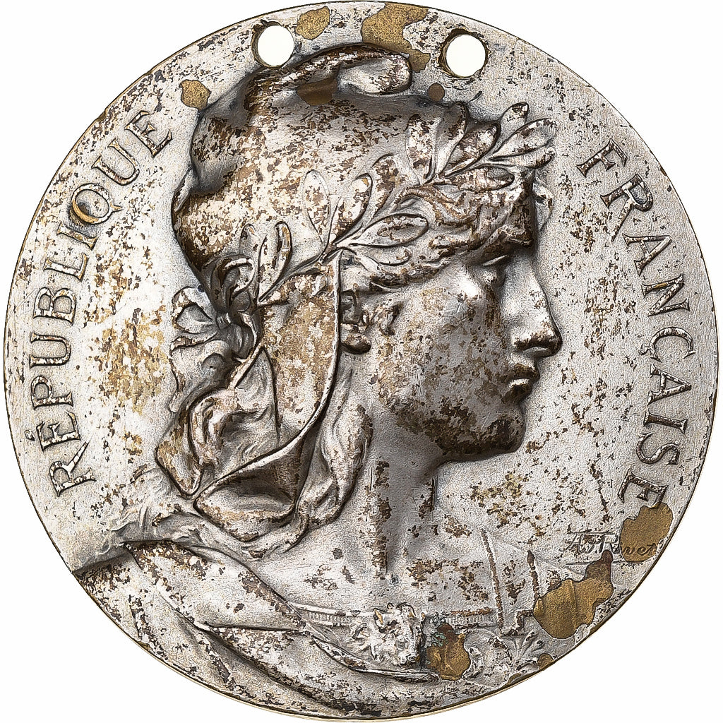 Frankreich, Medaille, Marianne, République Française, n.d., Silvered bronze