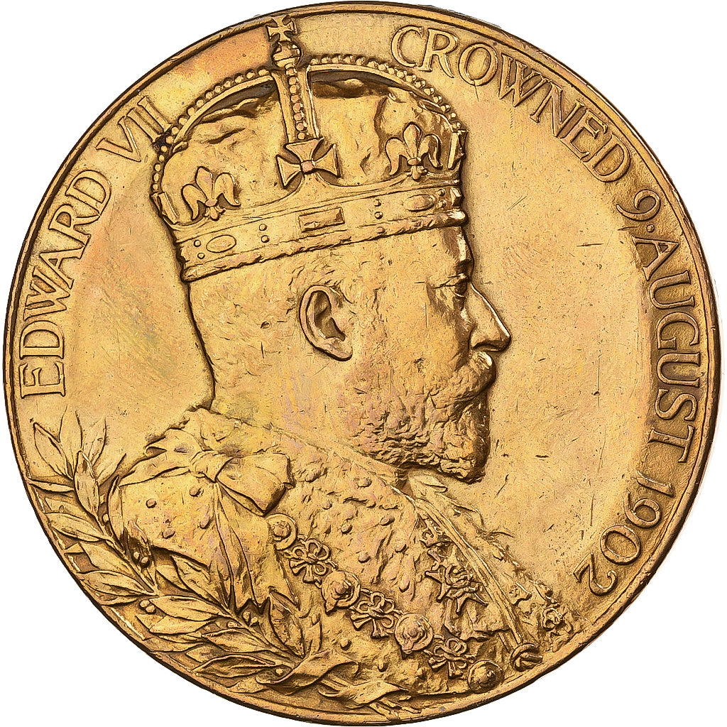 United Kingdom, Medal, Edward VII and Queen Alexandra, Coronation, 1902, Gilt
