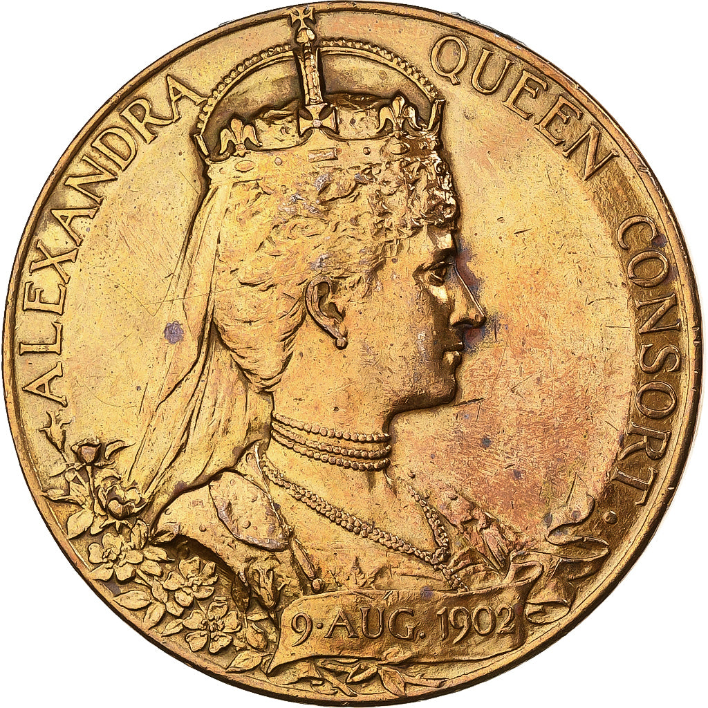 United Kingdom, Medal, Edward VII and Queen Alexandra, Coronation, 1902, Gilt