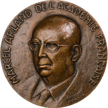 France, Medal, Marcel Arland, Académie Française, n.d., Bronze, Guiraud