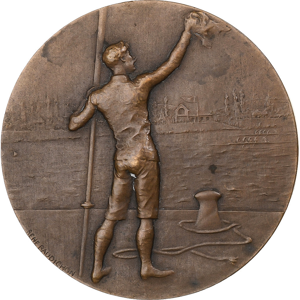 Francia, medalla, Sport, Aviron, 1913, Bronce, Baudichon, EBC