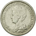 Coin, Netherlands, Wilhelmina I, 25 Cents, 1919, AU(55-58), Silver, KM:146