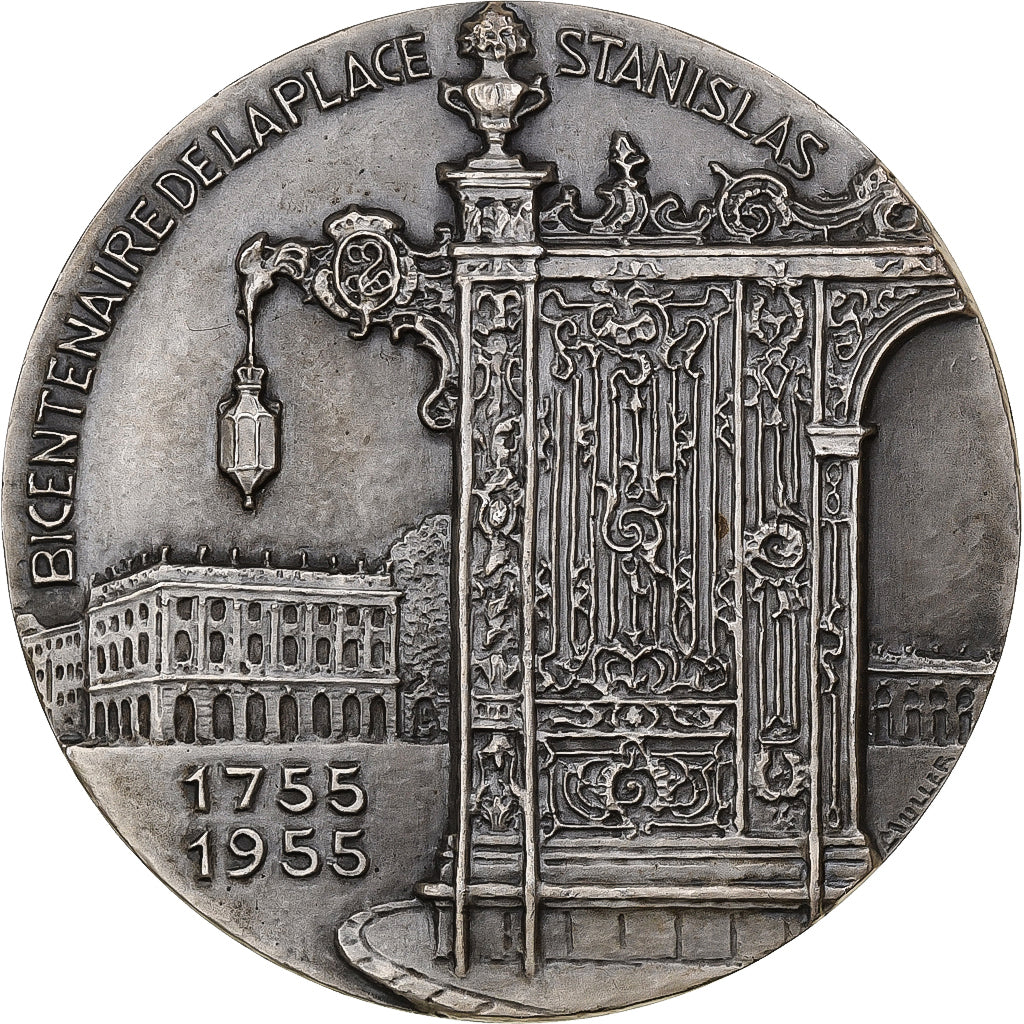 Francia, medalla, Nancy - Place Stanislas, 1955, Plata, Muller, EBC+