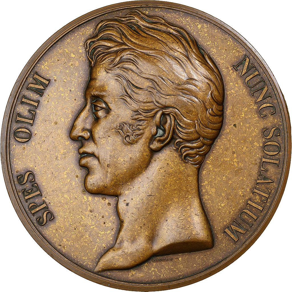 Francia, medalla, Sacre de Charles X, l’Onction, Vendée, 1829, Bronce