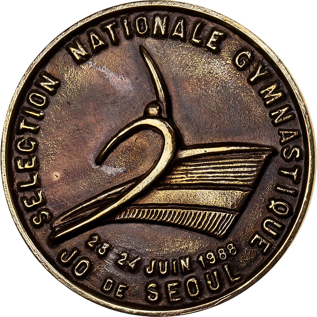 Francja, medal, Sélection Nationale Gymnastique, JO de Séoul, Ardennes, 1988