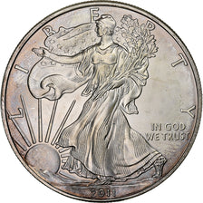 USA, 1 Dollar, 1 Oz, Silver Eagle, 2011, Philadelphia, Srebro, MS(60-62)