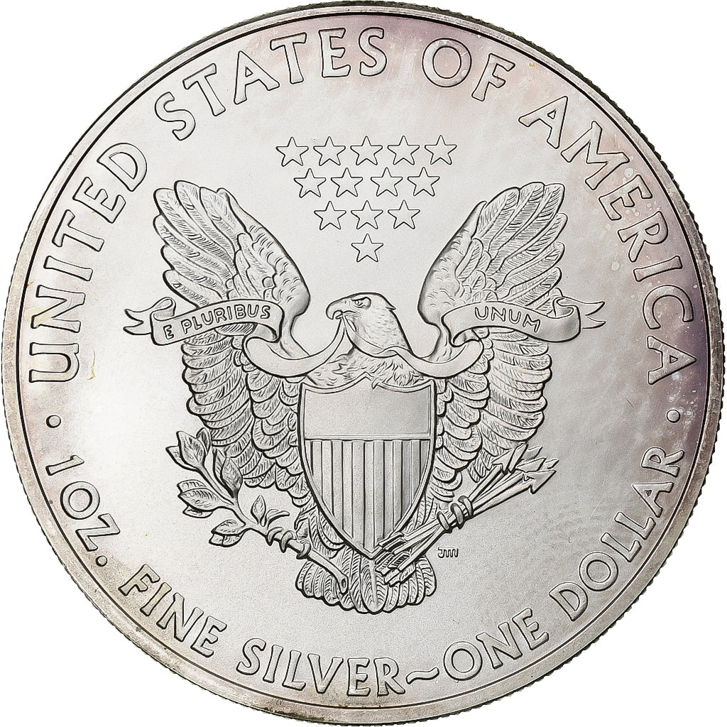 United States, 1 Dollar, 1 Oz, Silver Eagle, 2009, Philadelphia, Silver