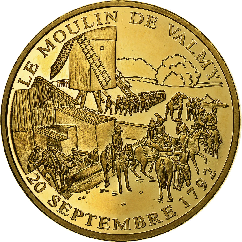 Frankreich, Medaille, Le moulin de Valmy , 20 septembre 1792, n.d., Copper Gilt