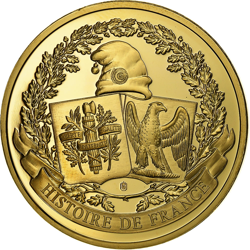 Francia, medaglia, Histoire de France, Saint-Louis, n.d., Rame dorato, FS, SPL