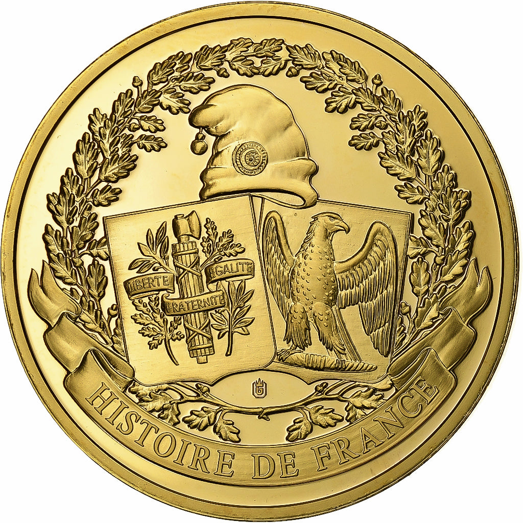 France, Medal, Jacques Cousteau, 1910-1997, n.d., Copper Gilt, Proof, MS(63)