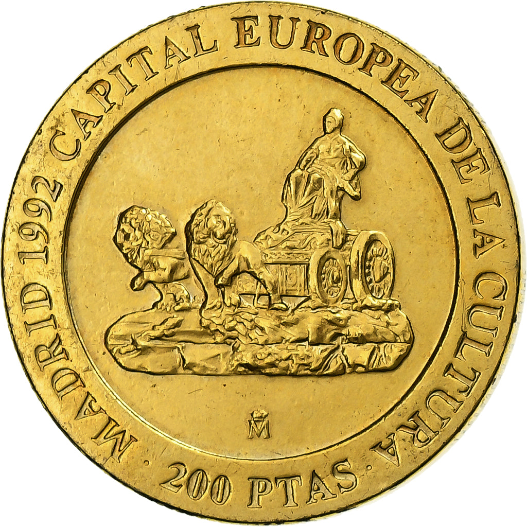 España, Juan Carlos I, 200 Pesetas, 1991, Madrid, Cobre - níquel, EBC+