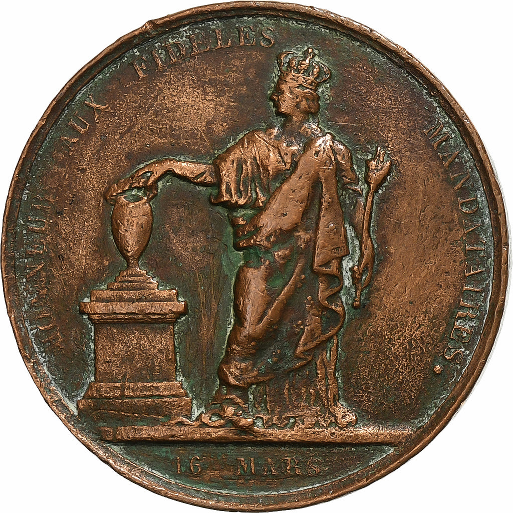 Francja, medal, Fidèles Mandataires, Électeurs Constitutionnels, 1830