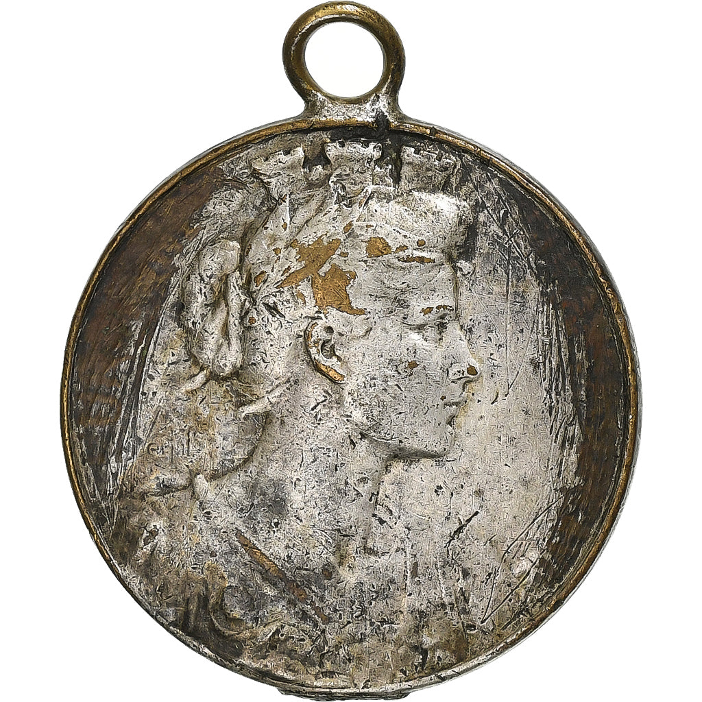 Francja, medal, Épargne, Prévoyance, Dévouement, Brąz posrebrzany, EF(40-45)