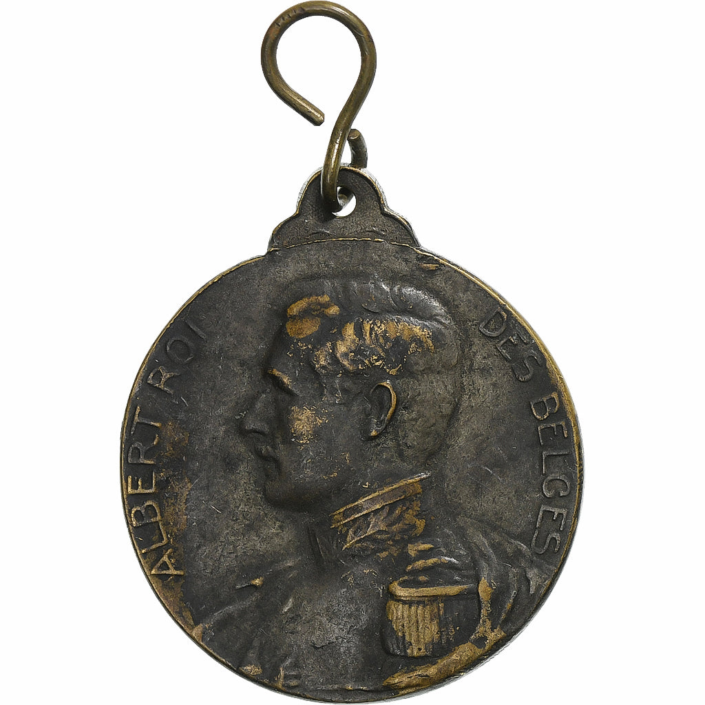 Bélgica, medalha, Albert Ier, Résistance de Liege, Waelhem et Nieuport, 1914