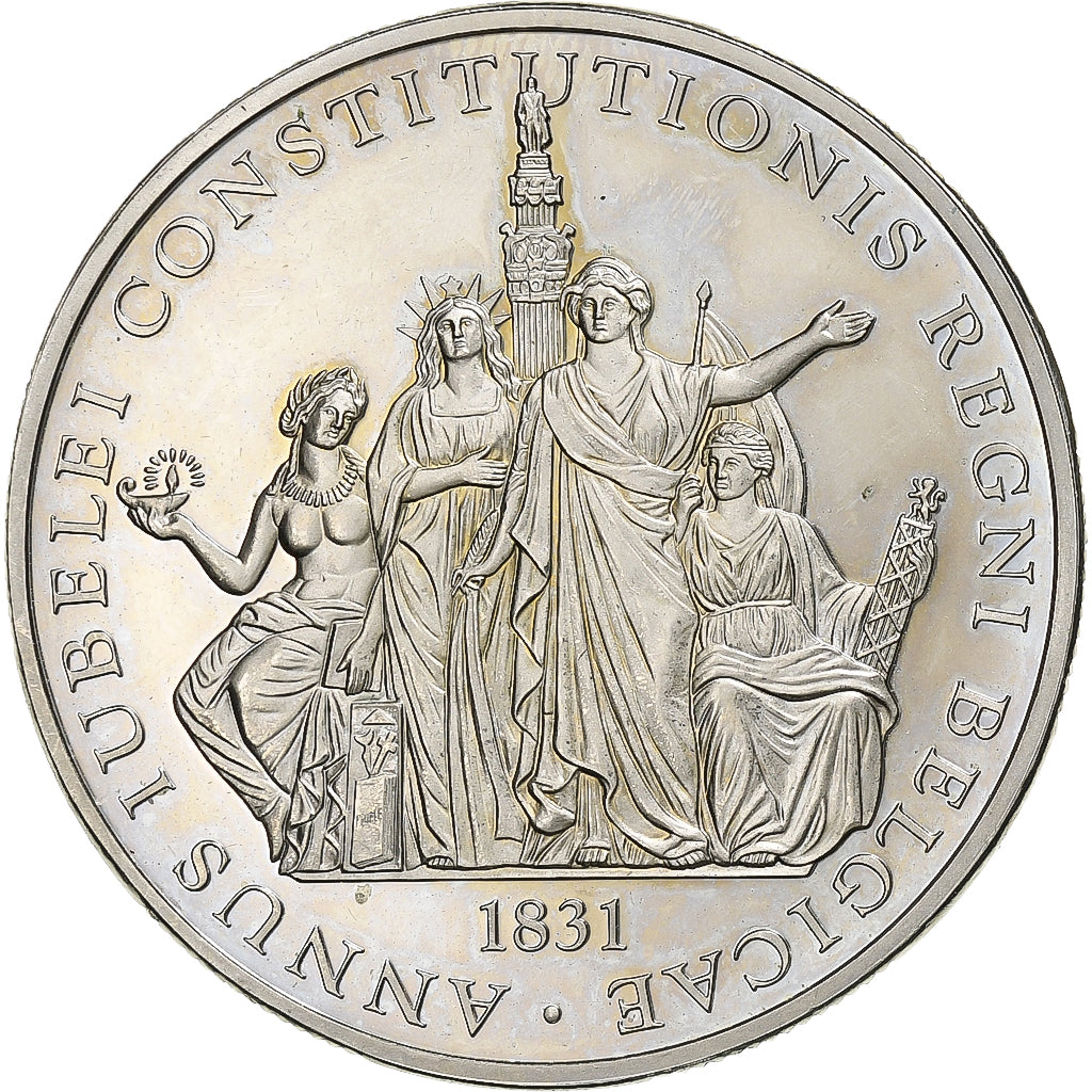 Bélgica, zeton, Belgian Constitution, 185th Anniversary, 2016, Cobre - níquel