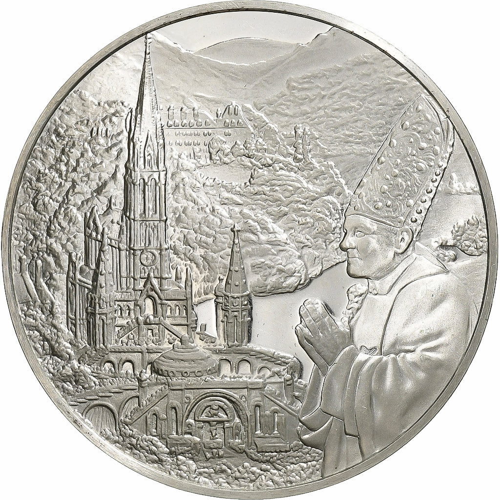 Francia, medaglia, Premier Pélerinage de Jean-Paul II à Lourdes, n.d.