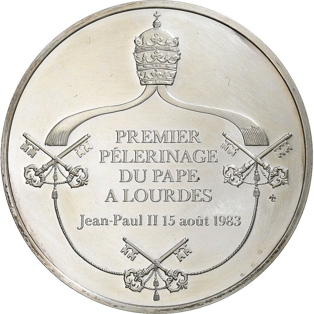 Francia, medaglia, Premier Pélerinage de Jean-Paul II à Lourdes, n.d.