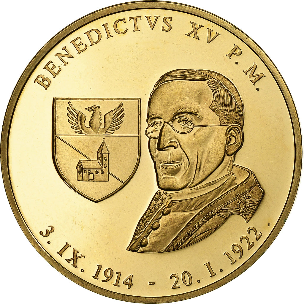 Vatican, Medal, Benedict XV, n.d., Copper Gilt, MS(60-62)