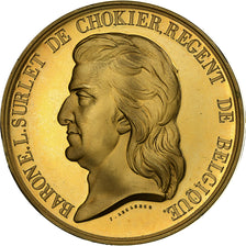 Belgio, medaglia, Surlet de Chokier, Régent de Belgique, 2016, Bronzo dorato