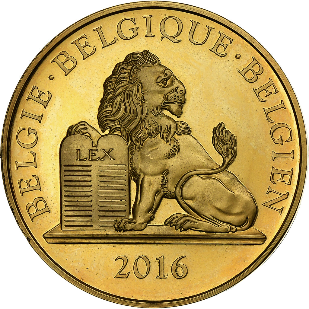 Belgio, medaglia, Surlet de Chokier, Régent de Belgique, 2016, Bronzo dorato