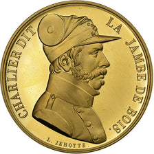 Belgique, Médaille, J-J Charlier, dit Jambe de Bois, 2016, Gilt Bronze, SUP+