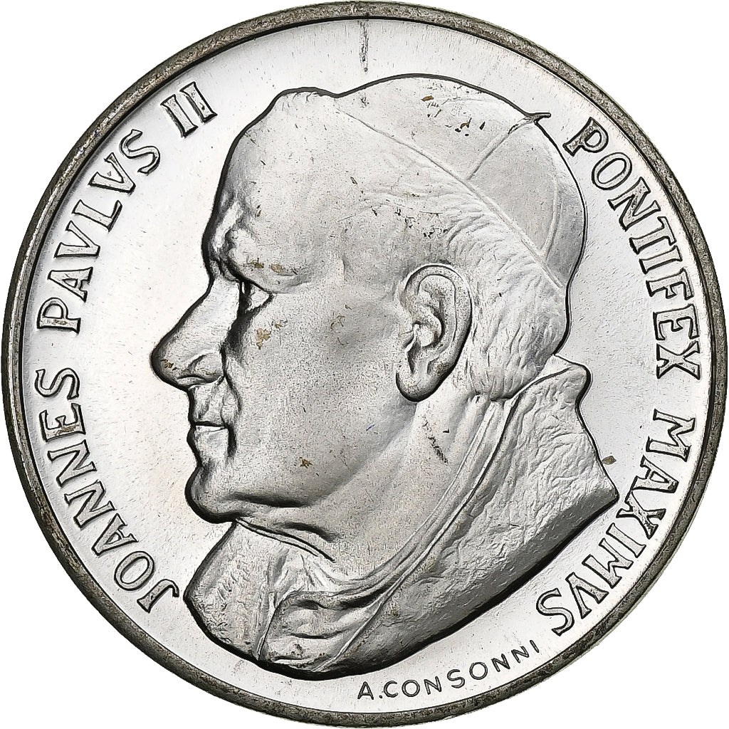 Vatican, Medal, Michelangelo, La Pieta, John Paul II, Roma, n.d., Copper-nickel