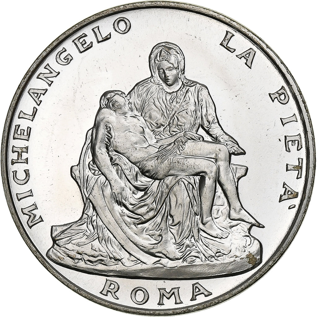Vatican, Medal, Michelangelo, La Pieta, John Paul II, Roma, n.d., Copper-nickel