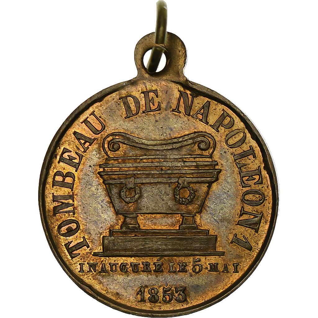 Frankreich, Medaille, Inauguration du Tombeau de Napoléon Ier, 1853, Messing