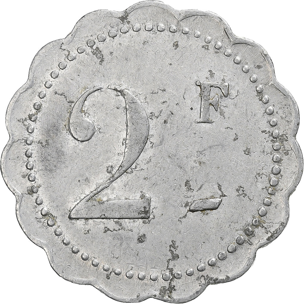 Marokko, Entreprise Collet & Gouvernet, 2 Francs, n.d., SS+, Aluminium