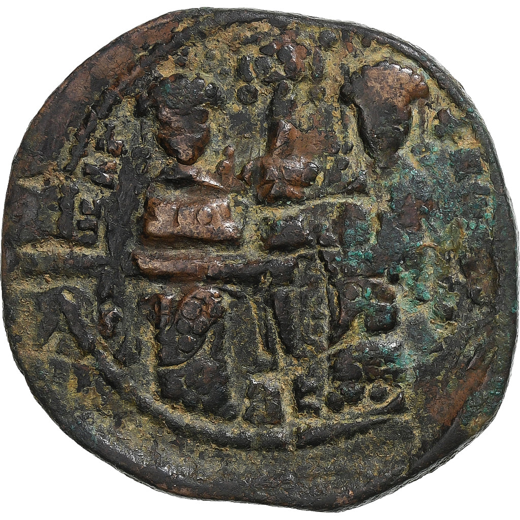 Constantine X, with Eudocia, Follis, 1059-1067, Constantinople, Bronze, S+