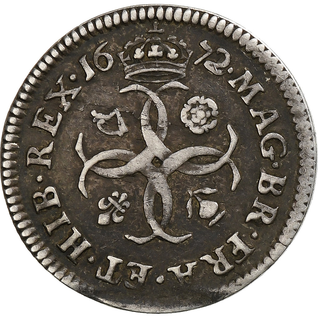 Great Britain, Charles II, 4 Pence, 1672, London, maundy, Silver, VF(30-35)