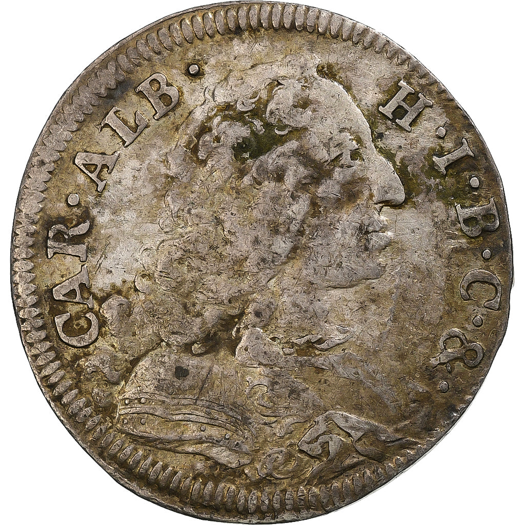 Electorate of Bavaria, Karl Albrecht, 30 Kreuzer, 1733, Munich, Plata, BC+