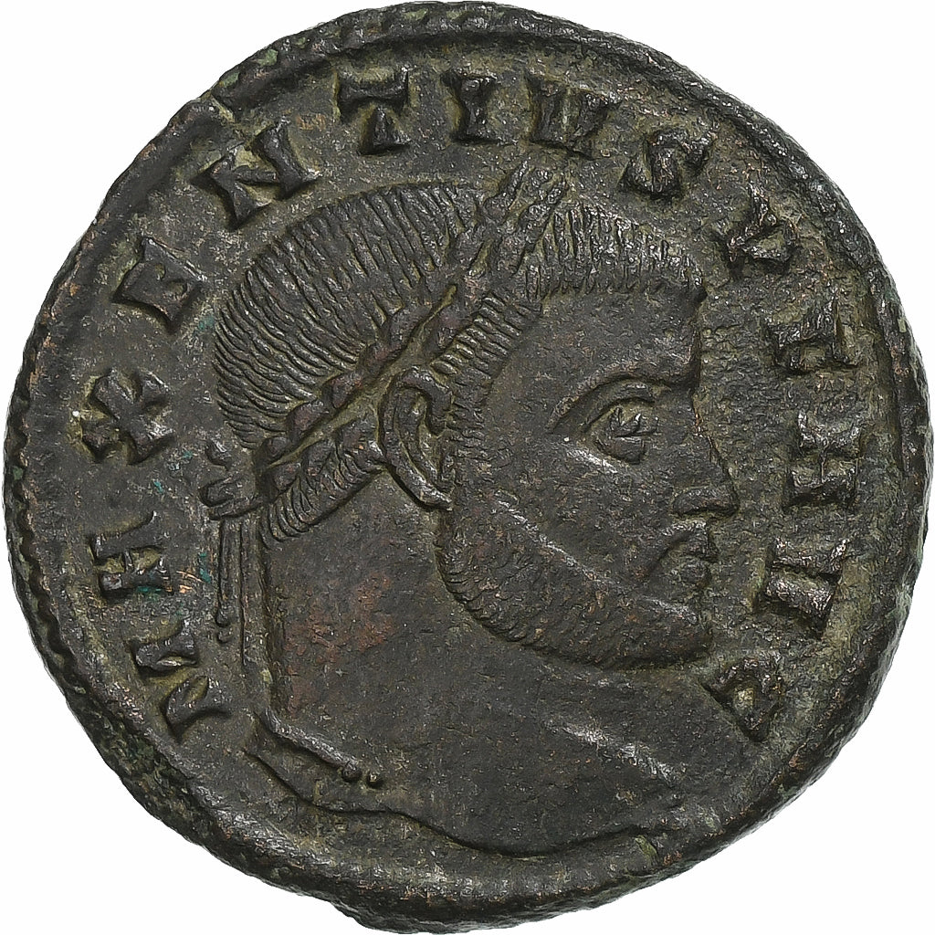 Maxentius, Follis, 307, Ticinum, Bronze, AU(55-58), RIC:84a