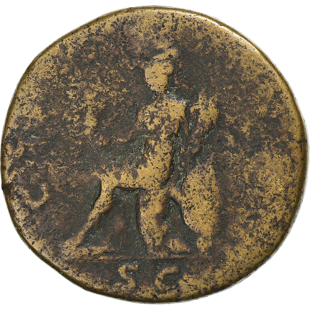 Hadrian, Sestertius, 126-127, Rome, Bronze, F(12-15), RIC:870