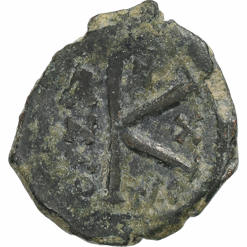 Maurice Tiberius, Half Follis, 591-592, Thessalonica, Bronze, VF(20-25)