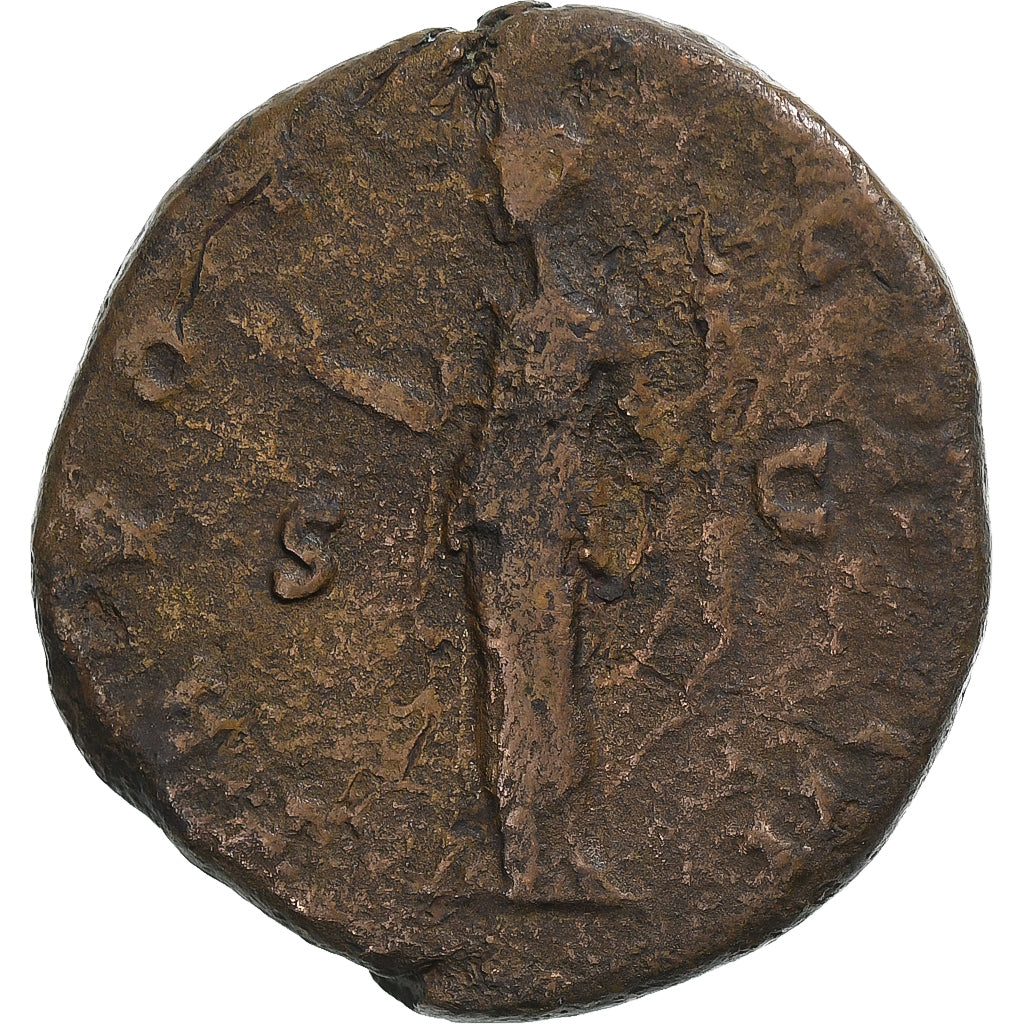Antonin le Pieux, As, 145-161, Rome, Bronzo, MB, RIC:832a