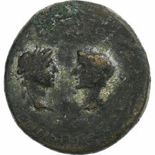 Tiberius and Augustus, Æ Unit, 14-29, Pergamon, Bronze, F(12-15), RPC:I-2368